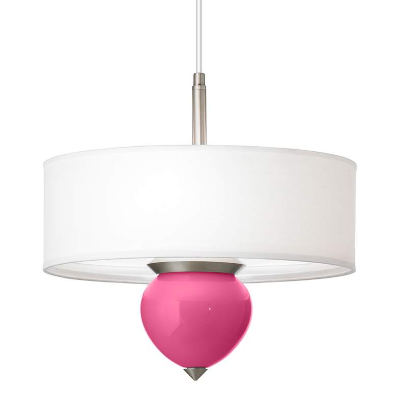 Image 1 Blossom Pink Cleo 16 inch Wide Pendant Chandelier