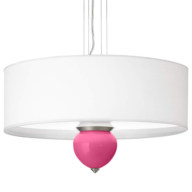Image 1 Blossom Pink Cleo 24 inch Wide Pendant Chandelier