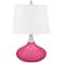 Blossom Pink Felix Modern Table Lamp with Table Top Dimmer