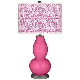 Image1 of Blossom Pink Gardenia Double Gourd Table Lamp