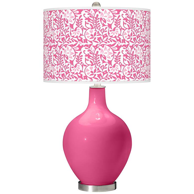Image 1 Blossom Pink Gardenia Ovo Table Lamp