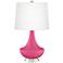 Blossom Pink Gillan Glass Table Lamp with Dimmer