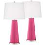 Blossom Pink Leo Table Lamp Set of 2 with Dimmers