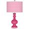 Blossom Pink Narrow Zig Zag Apothecary Table Lamp