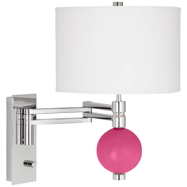 Image 1 Blossom Pink Niko Swing Arm Wall Lamp