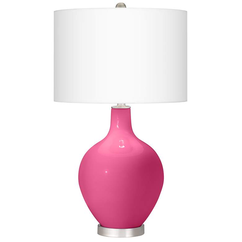 Image 2 Blossom Pink Ovo Table Lamp With Dimmer