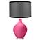 Blossom Pink Ovo Table Lamp with Organza Black Shade