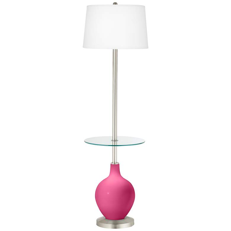 Image 1 Blossom Pink Ovo Tray Table Floor Lamp
