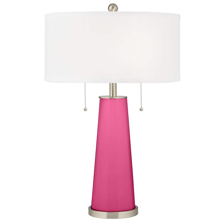 Image 2 Blossom Pink Peggy Glass Table Lamp With Dimmer