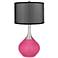 Blossom Pink Spencer Table Lamp with Organza Black Shade