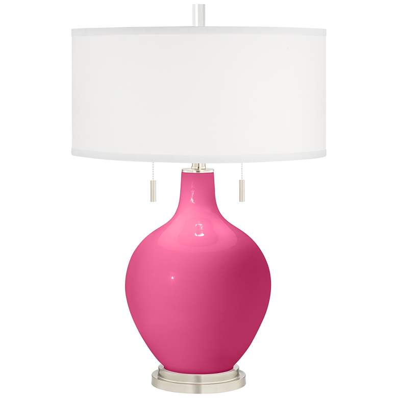 Image 2 Blossom Pink Toby Table Lamp with Dimmer