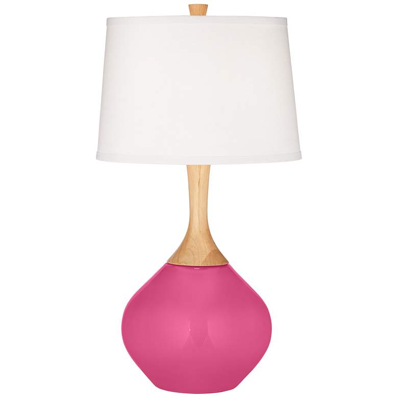 Image 2 Blossom Pink Wexler Table Lamp with Dimmer