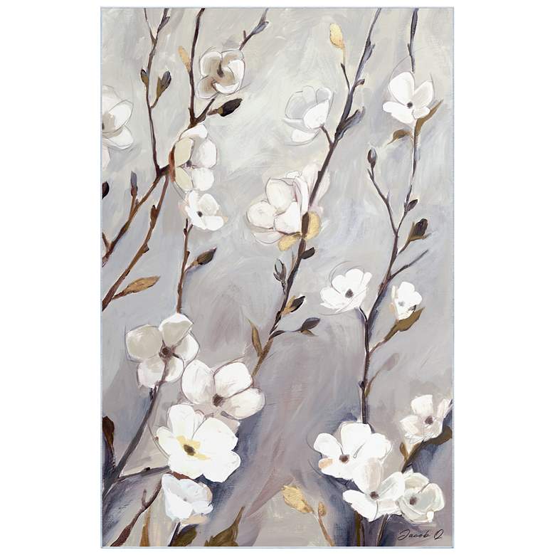 Image 1 Blossoming Up II Washable Flowers Art Area Rug size 5'x8'