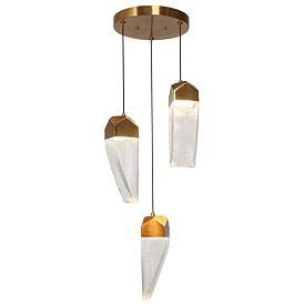 Image1 of Blostro 3-Light LED Glass Island Pendant