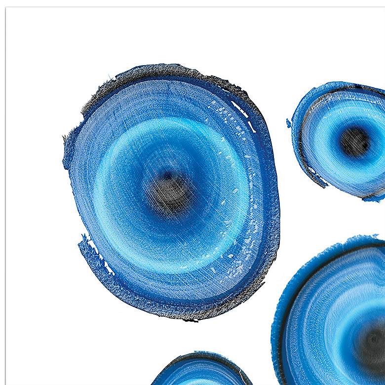 Image 4 Blue Abstract 48" Wide 2-Piece Tempered Glass Wall Art Set more views