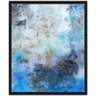 Blue Abstraction I 25 3/4" High Framed Canvas Wall Art
