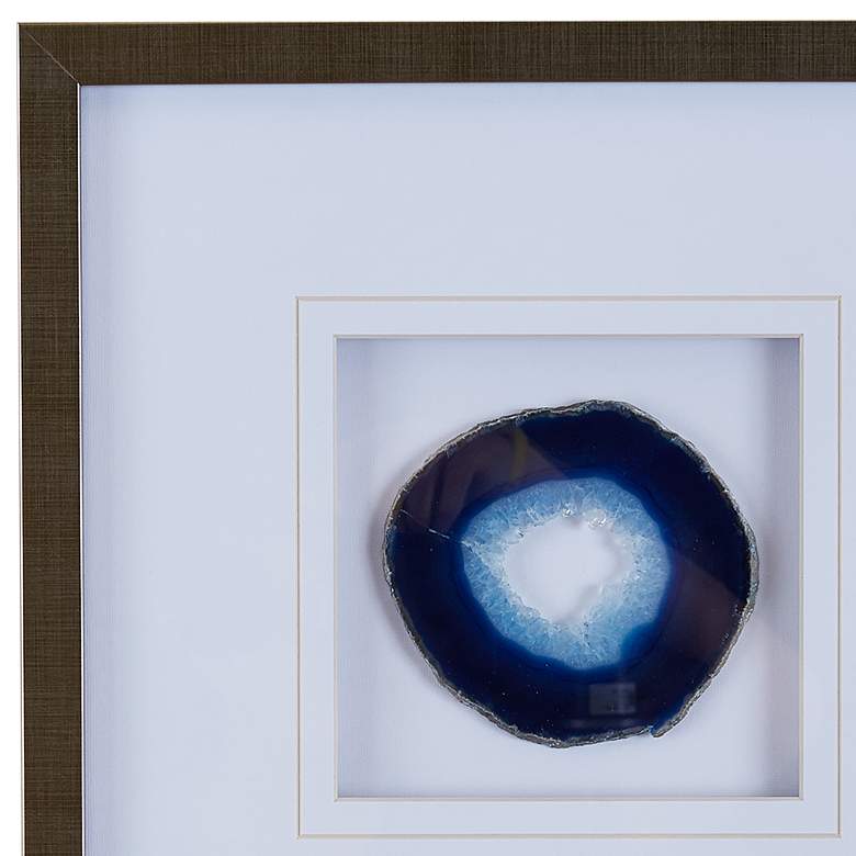 Image 3 Blue Agate 17 inch High Framed Wall Art more views