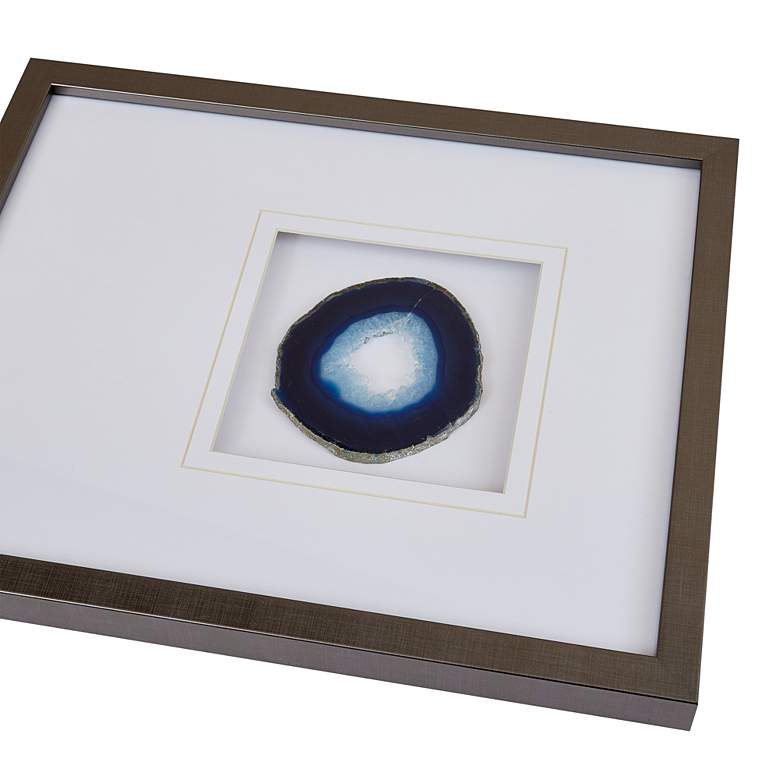 Image 4 Blue Agate 17 inch High Framed Wall Art more views