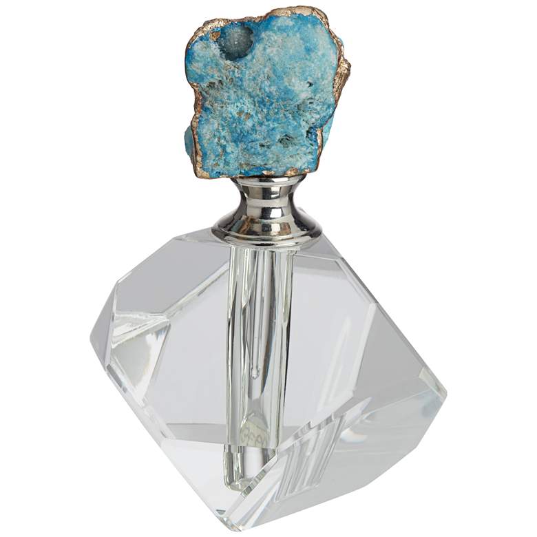 Image 7 Blue Agate Crystal Decorative Perfume Bottle more views