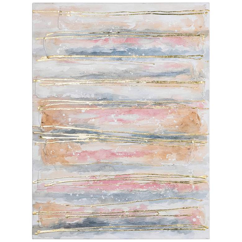 Image 7 Blue and Golden Roads 40" High 2-Piece Canvas Wall Art Set more views