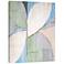 Blue and Gray Patterns 40" High Canvas Wall Art