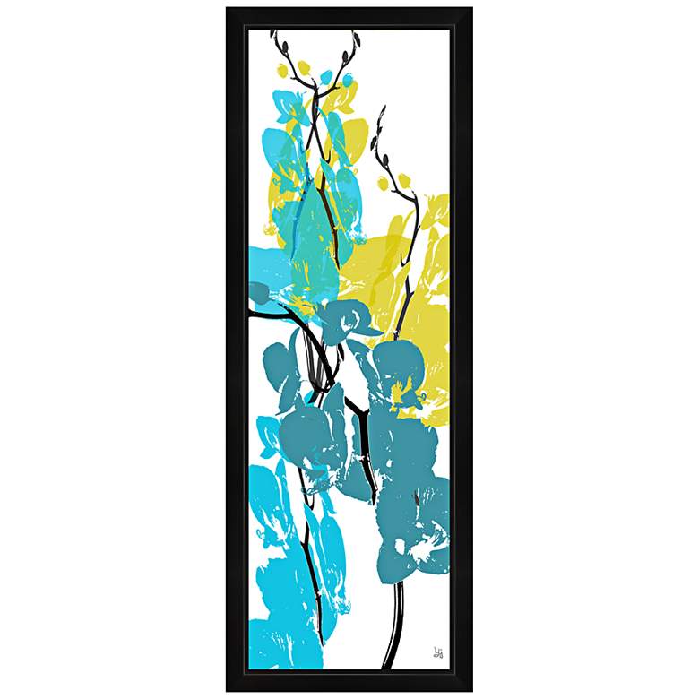 Image 1 Blue and Green Arrangement I 36 inch High Canvas Wall Art