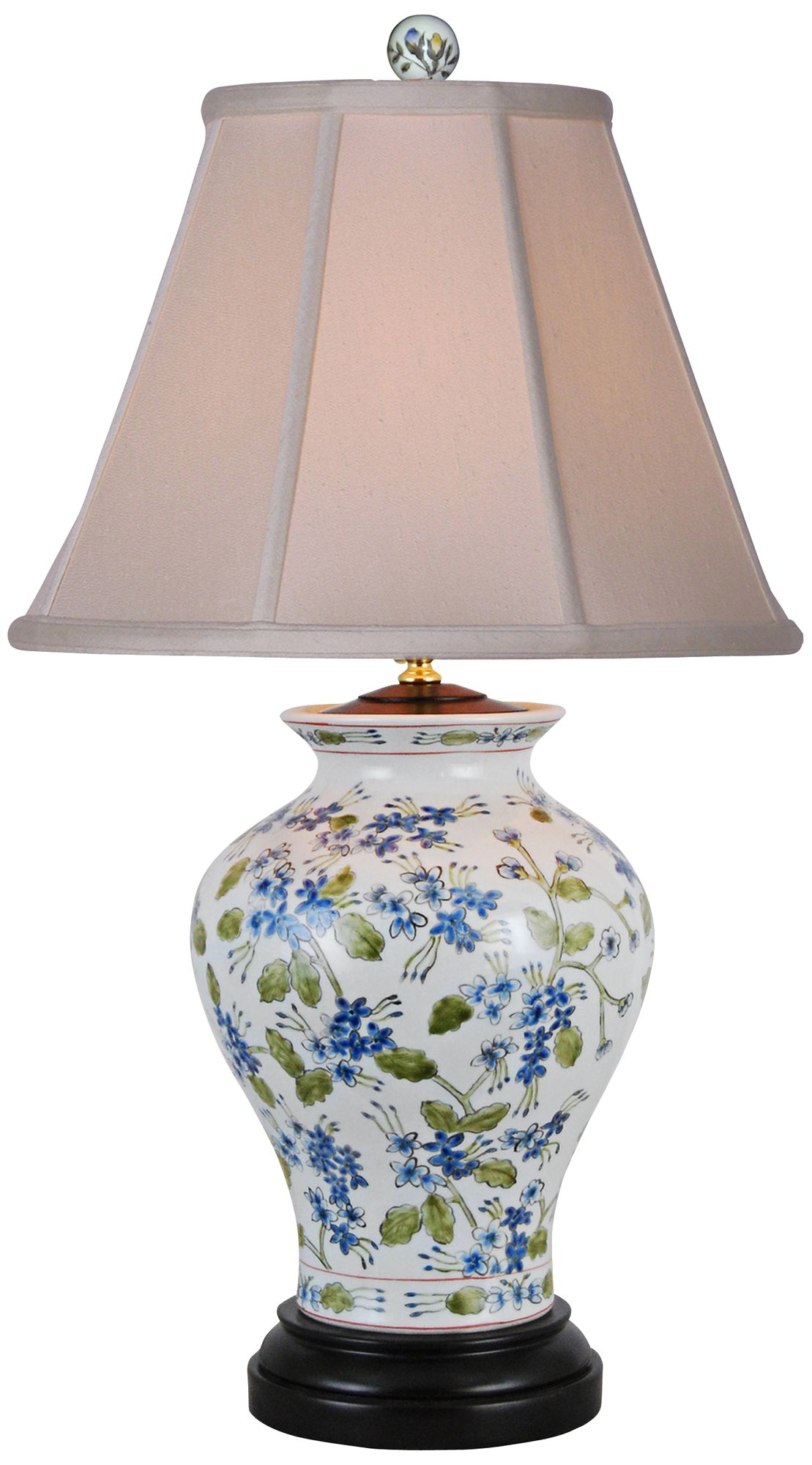 Blue And Green Floral Porcelain Vase Table Lamp 2Y414 Lamps Plus
