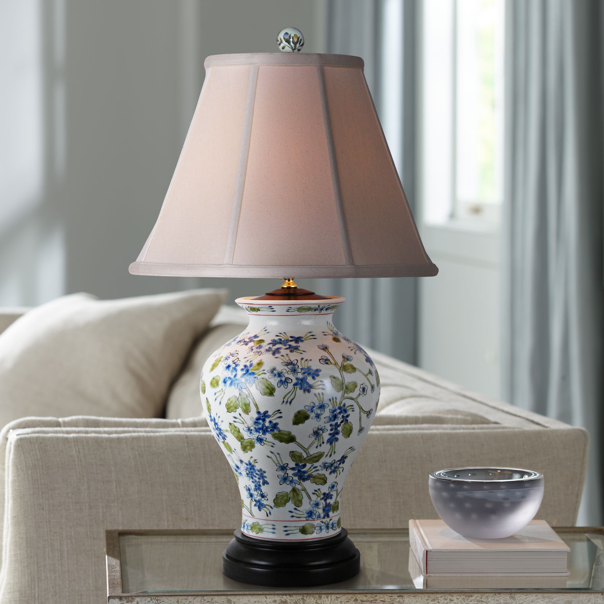 floral porcelain table lamps