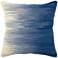 Blue and Ivory Gradient 20" Square Throw Pillow