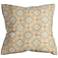 Blue and Orange Diamond 22" Square Throw Pillow