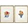 Blue and White I 21"W x 27"H Framed Art Set of 2