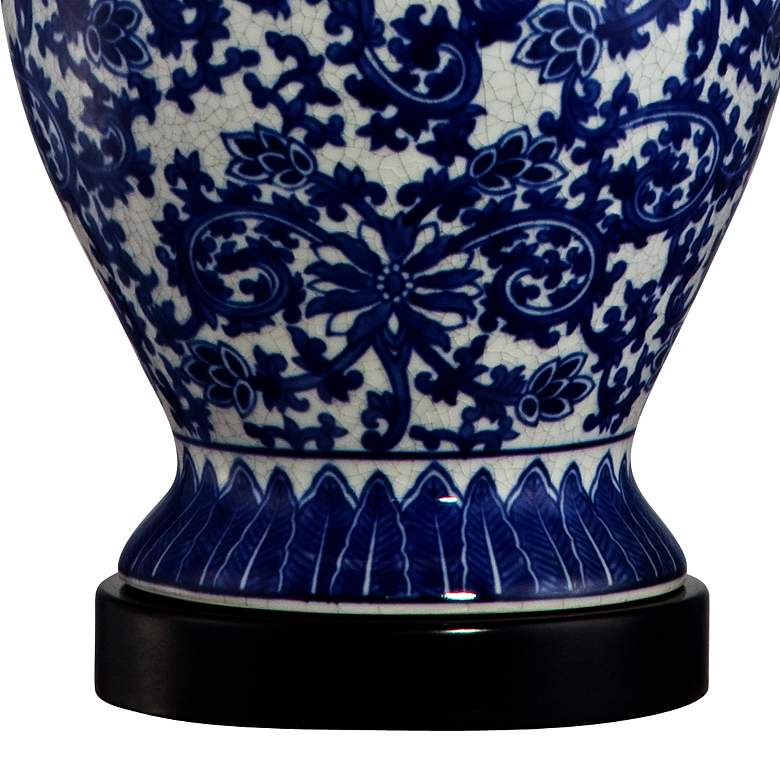 Image 6 Blue and White Porcelain Temple Jar Table Lamp more views