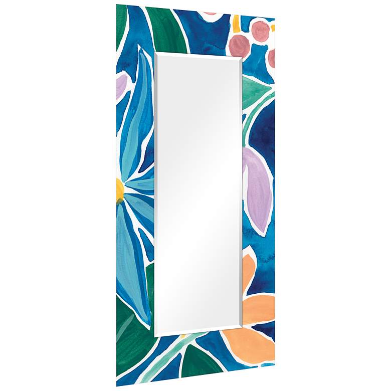 Image 5 Blue and White Tiles 36" x 72" Rectangular Wall Mirror more views