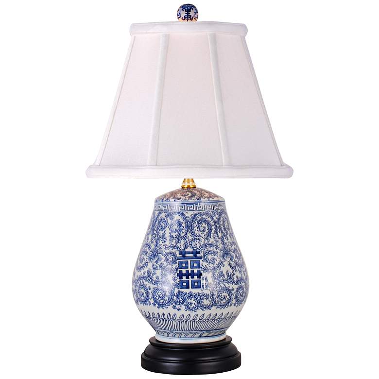 Image 1 Blue And White Vase Table Lamp