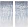 Blue and White Winter Glaze Canvas Wall Art Set of 2