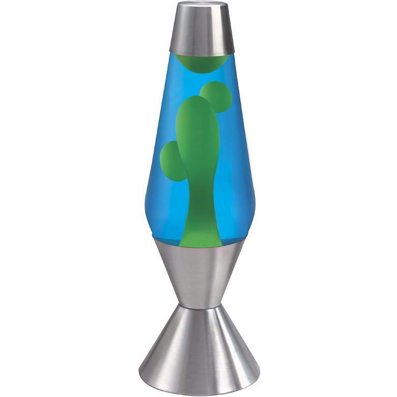 Image 1 Blue and Yellow Official Large Lava® Lamp