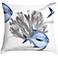 Blue Angelfish 18" Square Throw Pillow