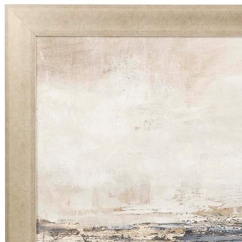 Image 4 Blue Bay 41" Square Framed Giclee Hand-Finished Wall Art more views