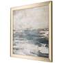 Blue Bay 41" Square Framed Giclee Hand-Finished Wall Art in scene