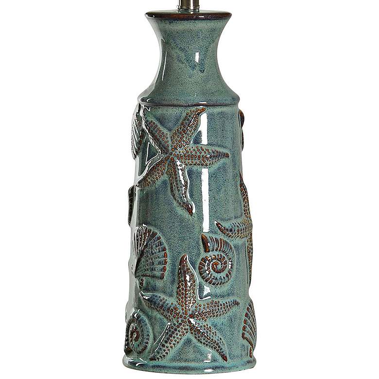 Image 3 Blue Bay Starfish 29" Tropical Coastal Ceramic Table Lamp more views