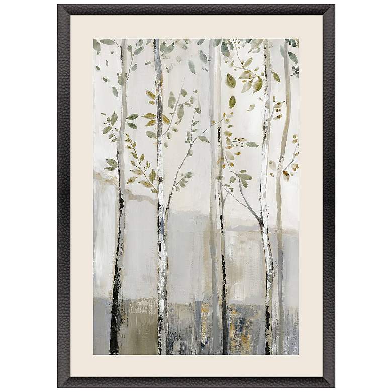 Image 1 Blue Birch Serenade I 33"W x 47"H Framed Art