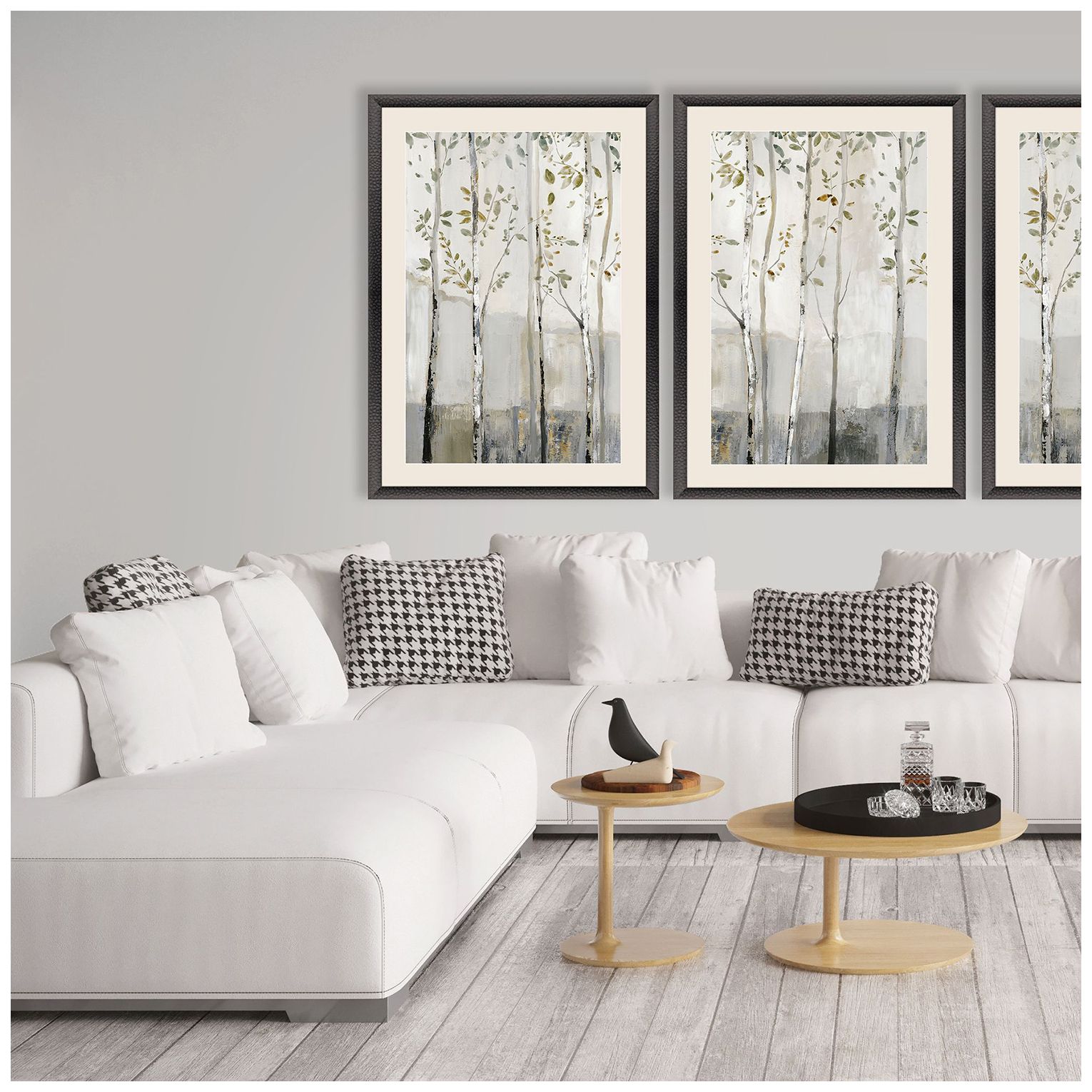 Image 4 Blue Birch Serenade I 33"W x 47"H Framed Art more views