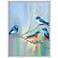 Blue Birds 30 In. by 40 In.  Framed Art