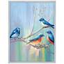 Blue Birds 30 In. by 40 In.  Framed Art