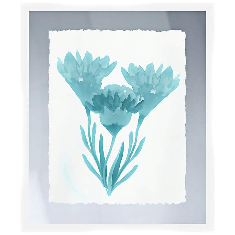 Image 1 Blue Bouquet I 26 inch High Framed Wall Art