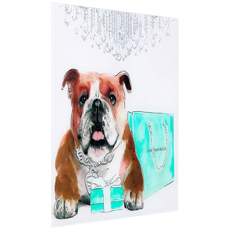 Image 4 Blue Box 23 1/4" Square Free Floating Glass Graphic Wall Art more views