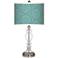 Blue Calliope Linen Apothecary Clear Glass Table Lamp