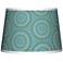 Blue Calliope Linen Tapered Lamp Shade 10x12x8 (Spider)
