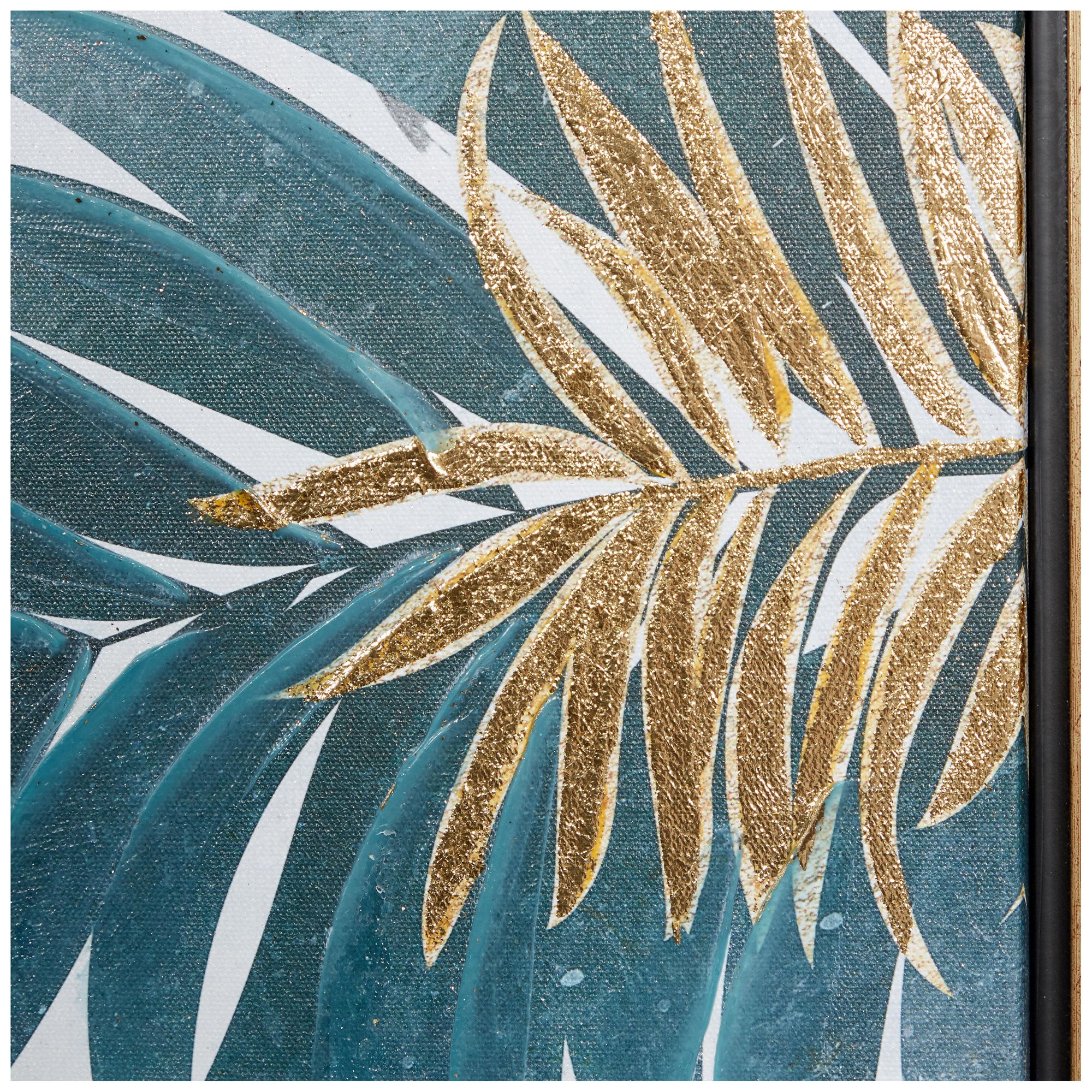 Image 3 Blue Canvas Coastal Framed Wall Art, 32" x 1" x 32" more views