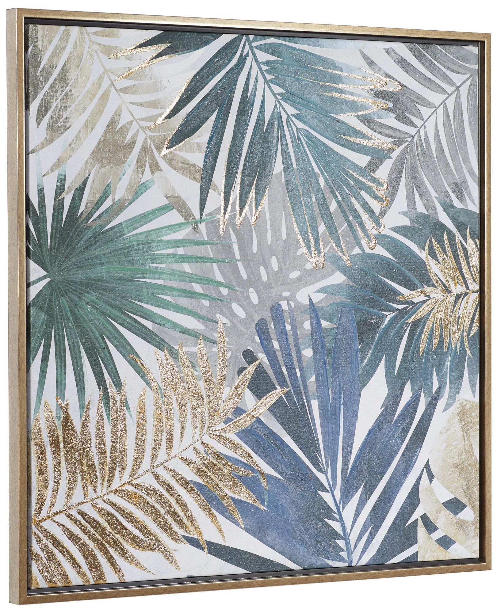 Image 6 Blue Canvas Coastal Framed Wall Art, 32" x 1" x 32" more views